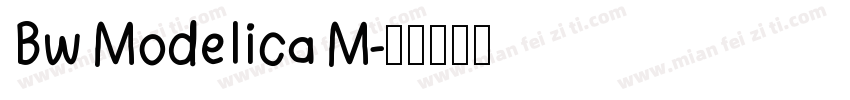 Bw Modelica M字体转换